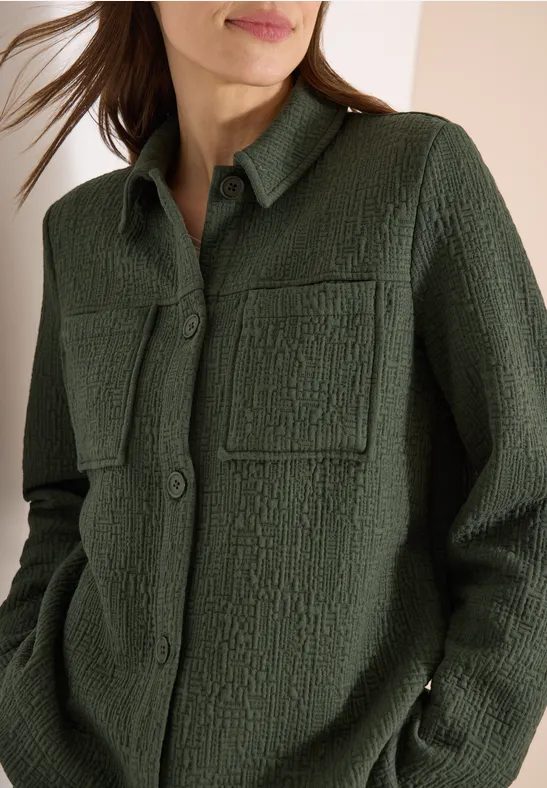 Overshirt mit Brusttaschen und Struktur