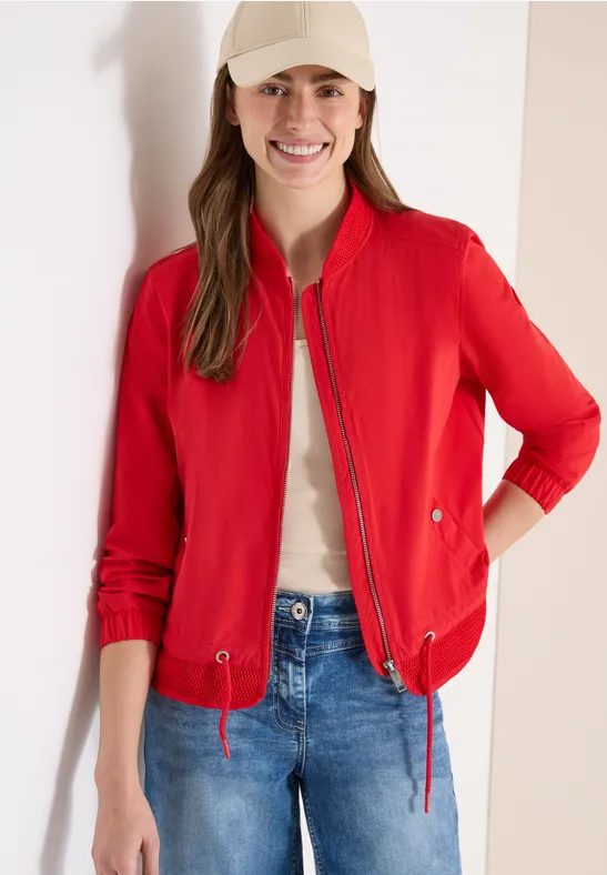 Blouson mit Tunnelzug und Mesh