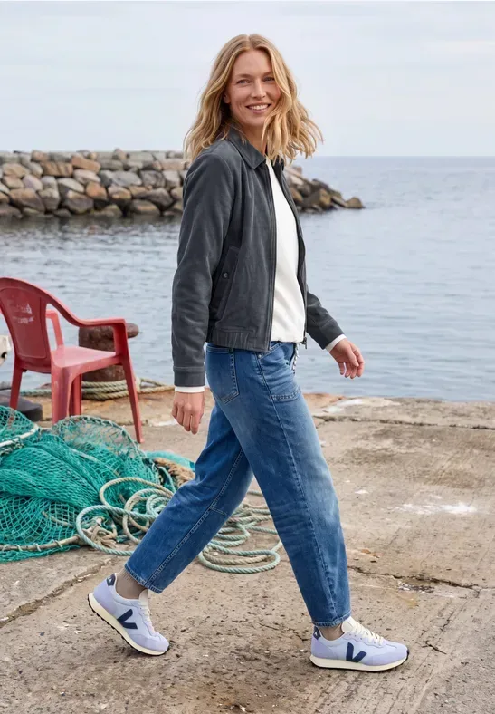 Blouson aus Cord mit Hemdkragen