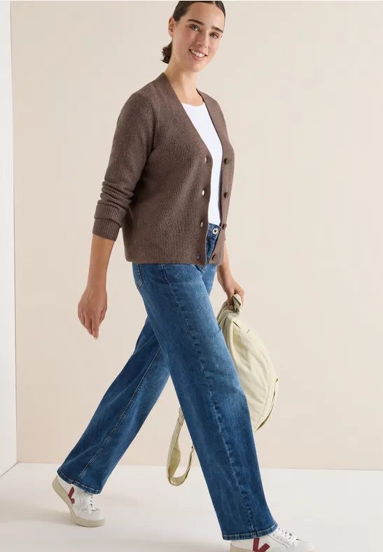 Cardigan mit Strukturdetail