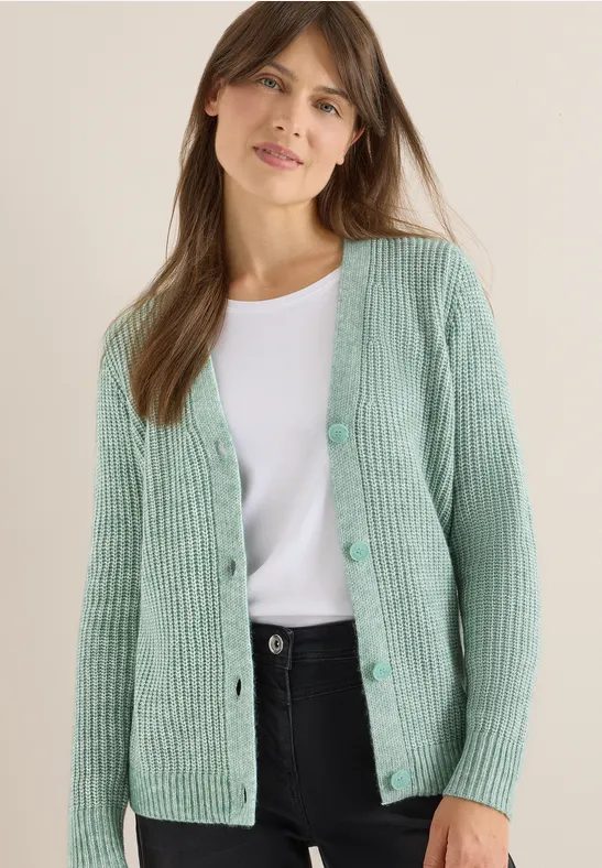 Chunky Melange Cardigan