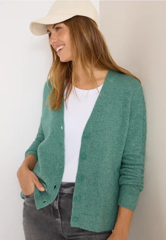 Cardingan mit Strickdetails
