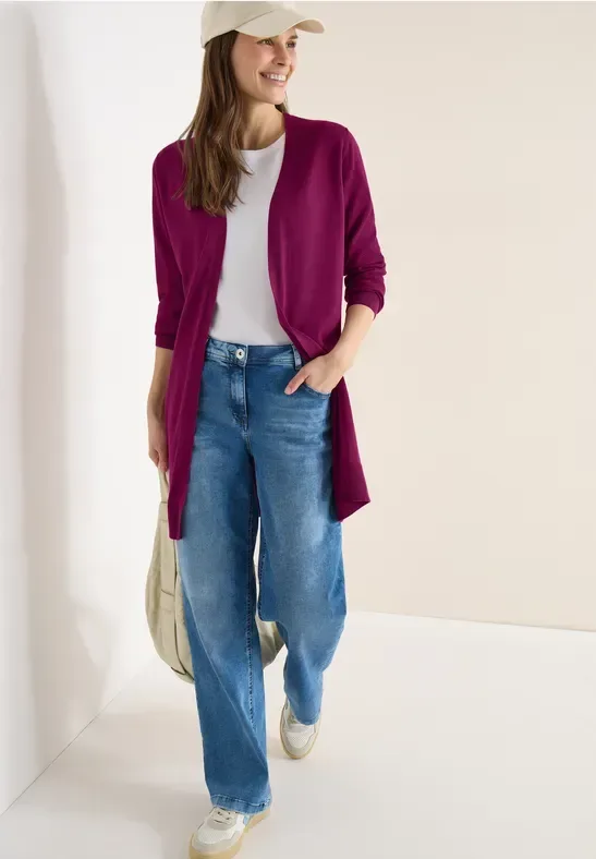 Basic Cardigan in langer Passform