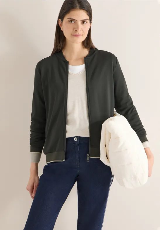 Blouson in Unifarbe