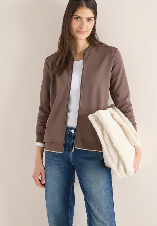 Blouson in Unifarbe