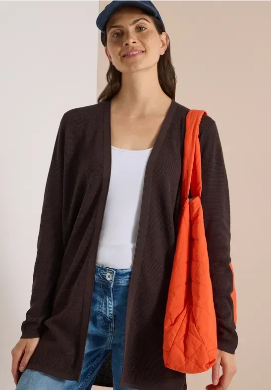 Offener Cardigan mit langen Ärmeln