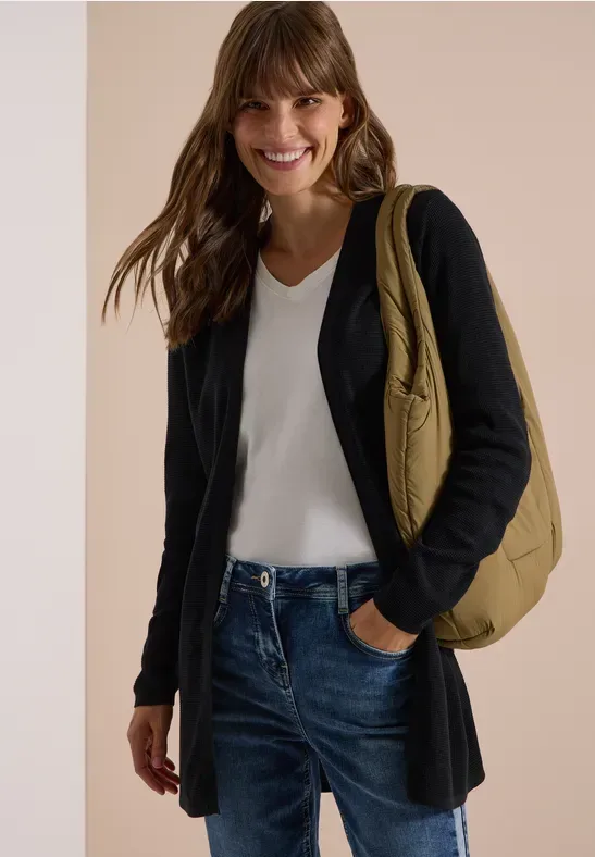 Offener Cardigan mit langen Ärmeln