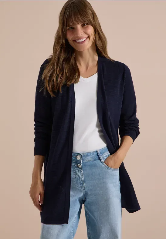 Offener Cardigan mit langen Ärmeln