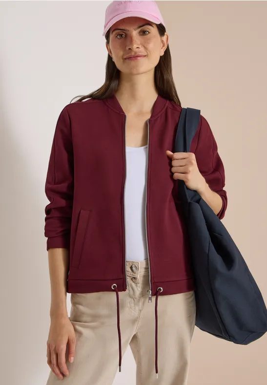 Sweat Blouson mit Tunnelzug