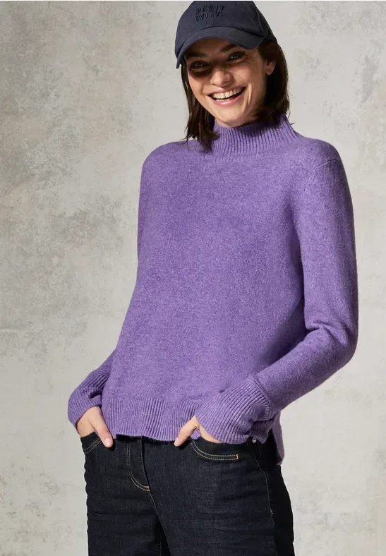 Pullover mit Stehkragen