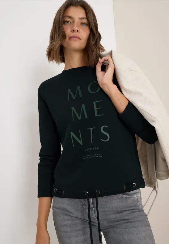 Sweatshirt mit Stickerei