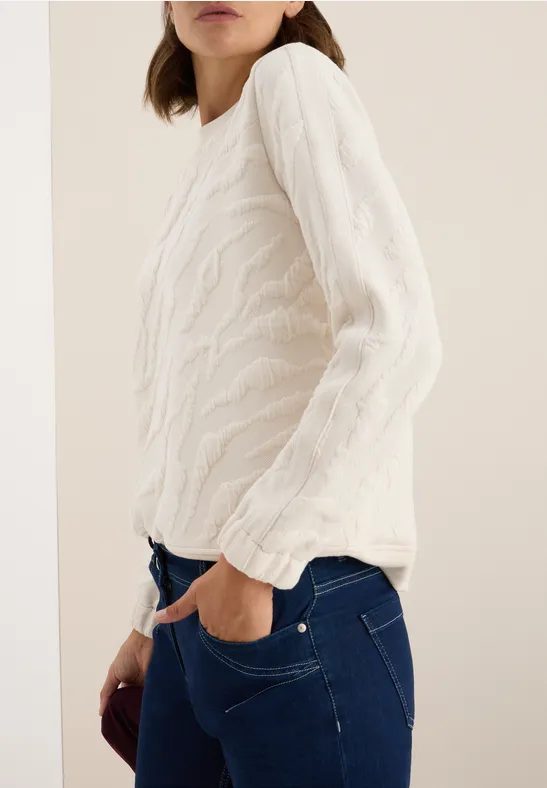 Strukturmuster Sweatshirt