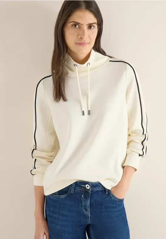 Cecil Sweatshirt, Langarm mit Tapedetails