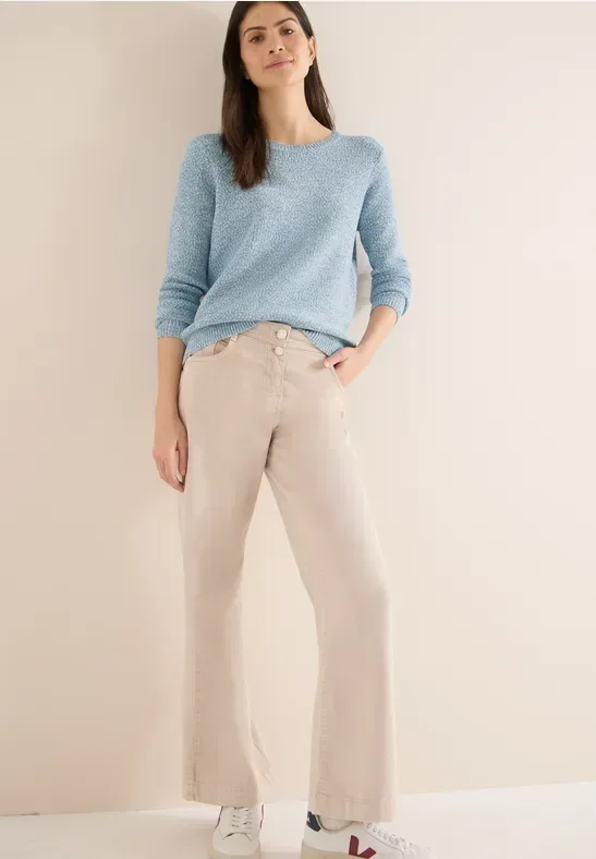 Cecil Strickpullover meliert, mit Rundhals