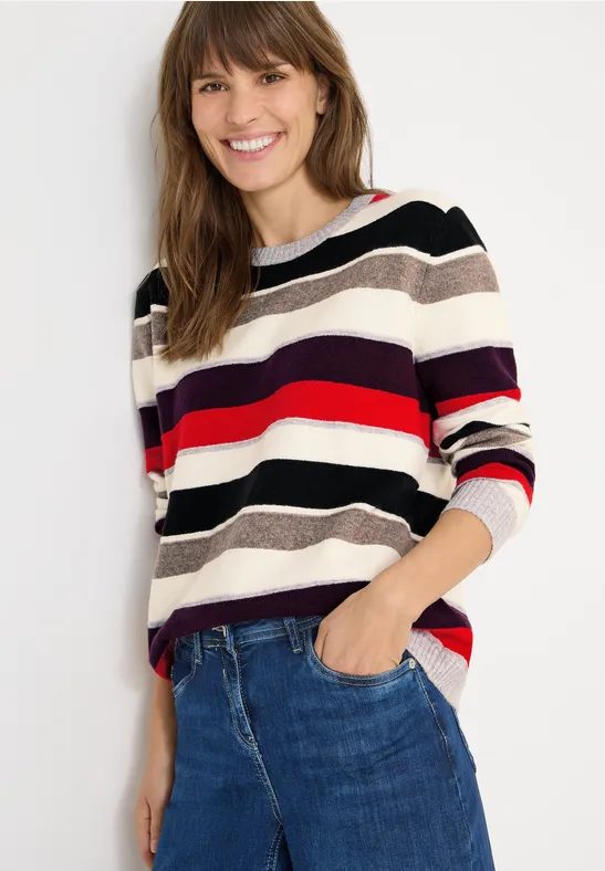 Gestreifter Pullover
