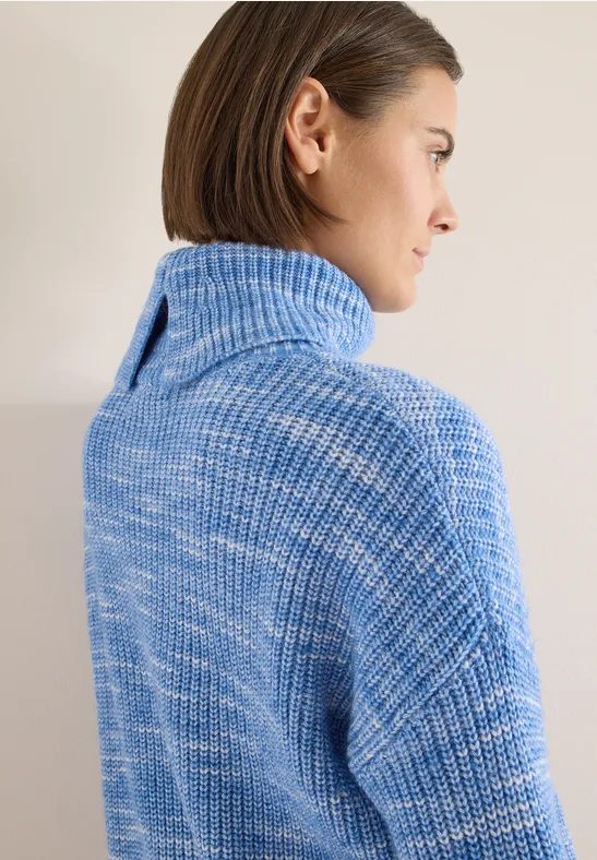 Space Dye Rollkragenpullover