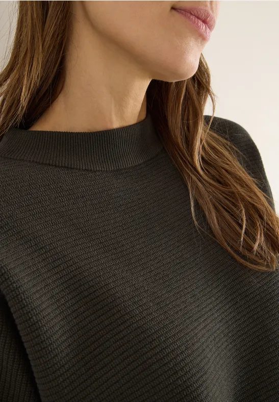 Dolman Strukturpullover