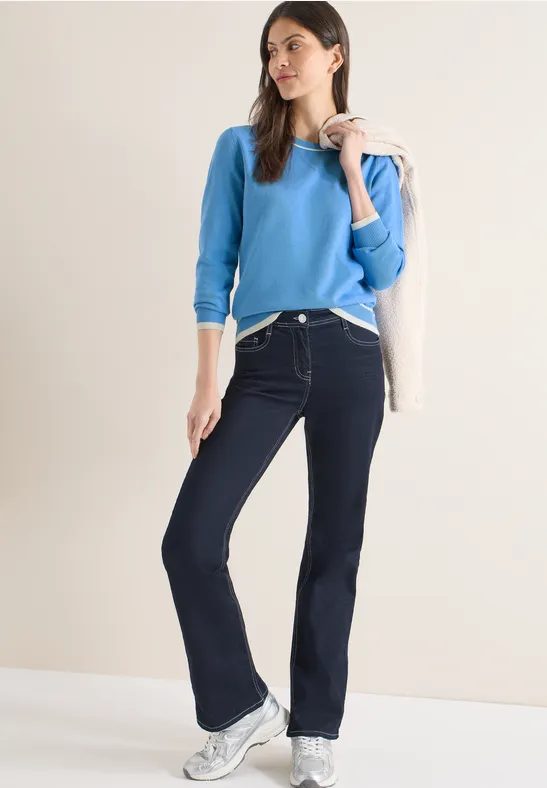 Pullover mit Kontrastdetails