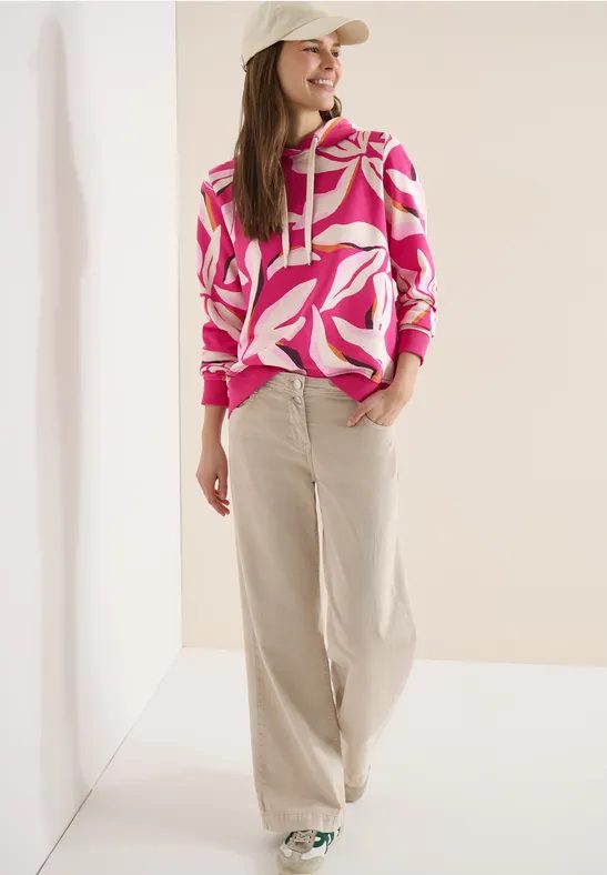 Sweatshirt mit floralem Muster