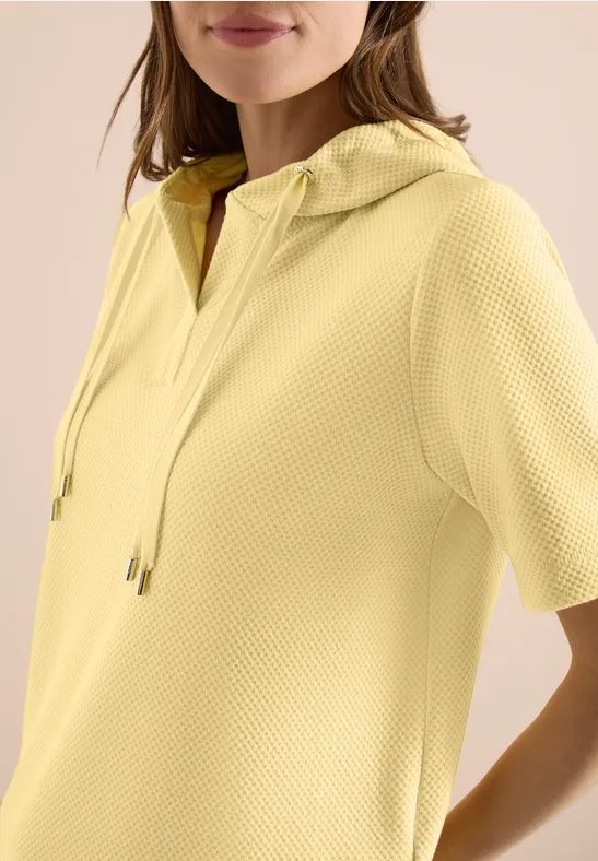 Kurzarm Sweatshirt mit Kapuze