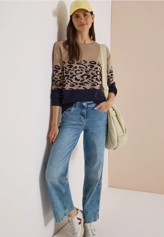 Langarm Pullover mit Leo