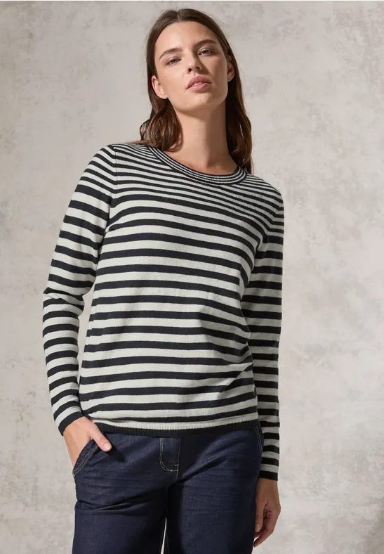 Softer Streifenpullover