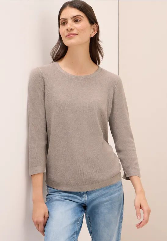 Rundhals Strickpullover
