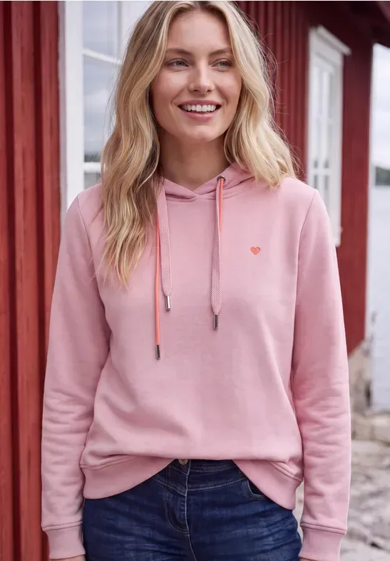 Langarm Sweatshirt mit Kapuze