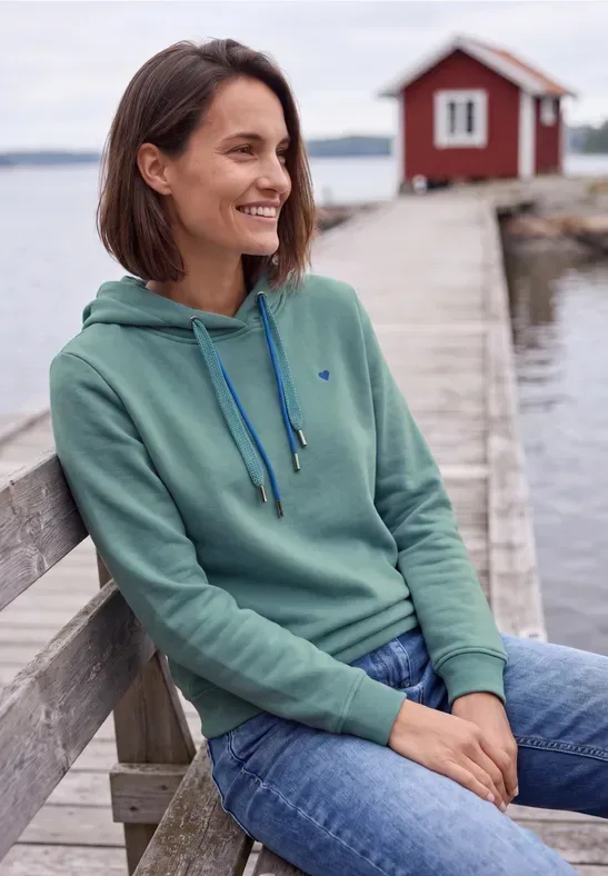 Langarm Sweatshirt mit Kapuze