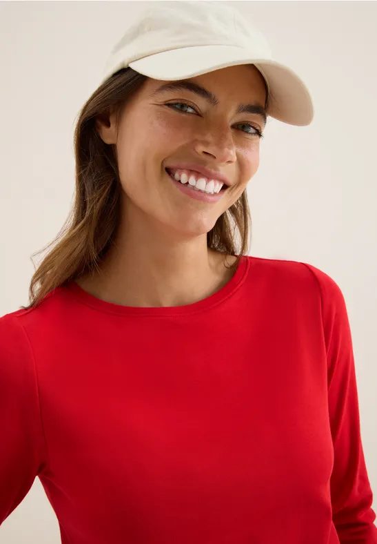 Basic Shirt in Unifarbe