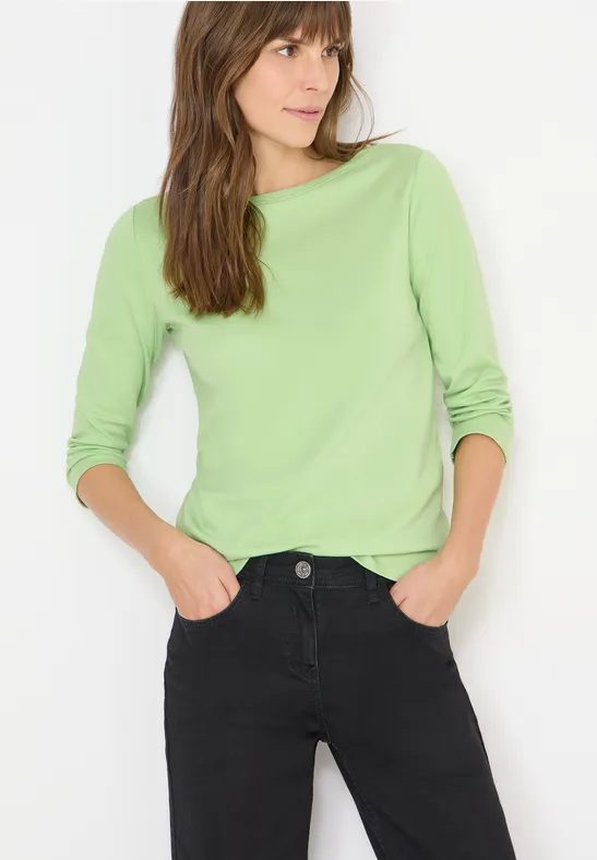 Basic Shirt in Unifarbe