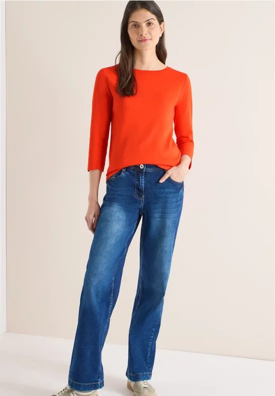 Basic Shirt in Unifarbe