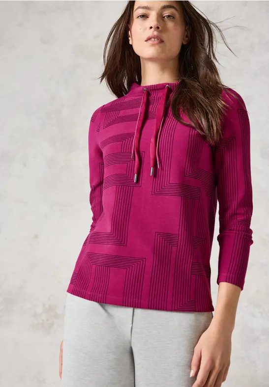 Jacquard Langarmshirt