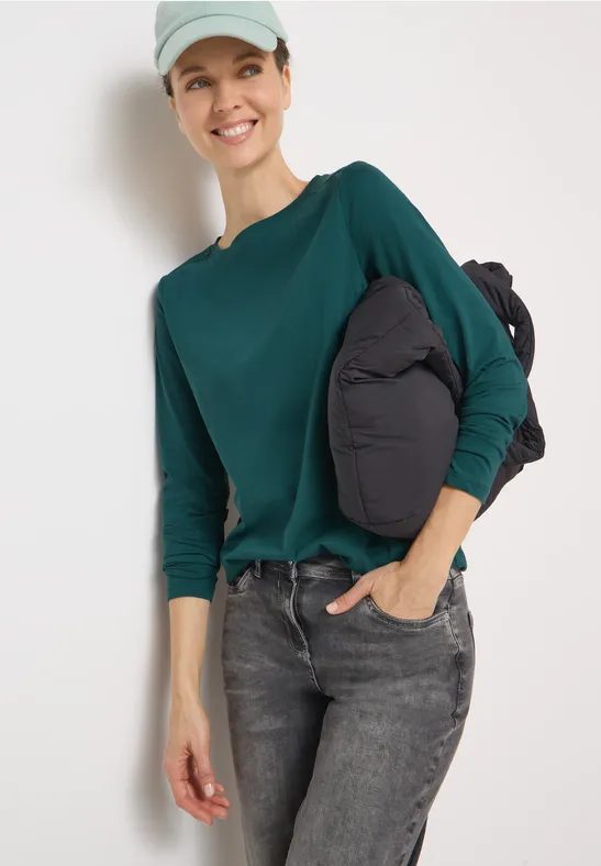Shirt in Unifarbe