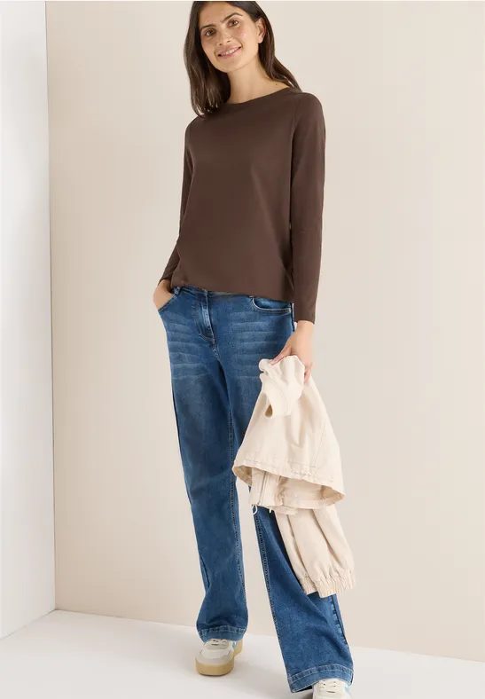 Shirt in Unifarbe