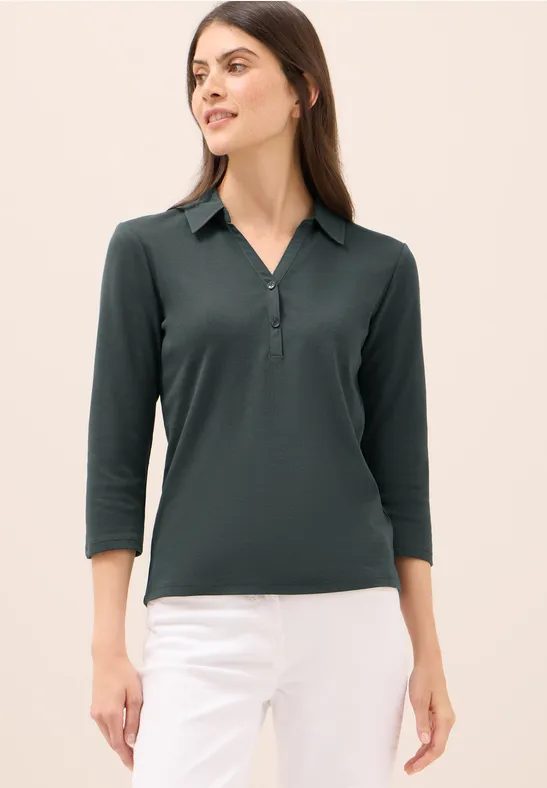 Poloshirt mit 3/4