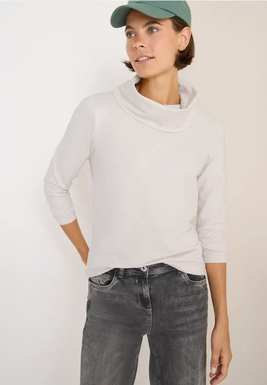 Shirt mit großem Kragen