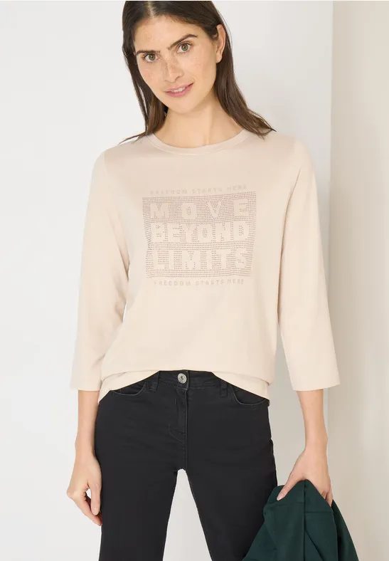Shirt mit Schmucksteinen