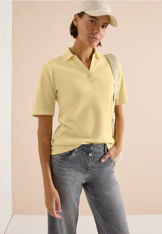 Basic Poloshirt mit Kurzarm