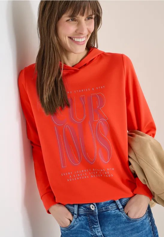 Hoodie Shirt mit Print
