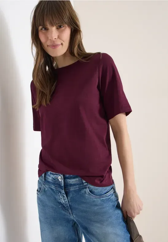 Cecil Kurzarmshirt aus weicher Baumwolle