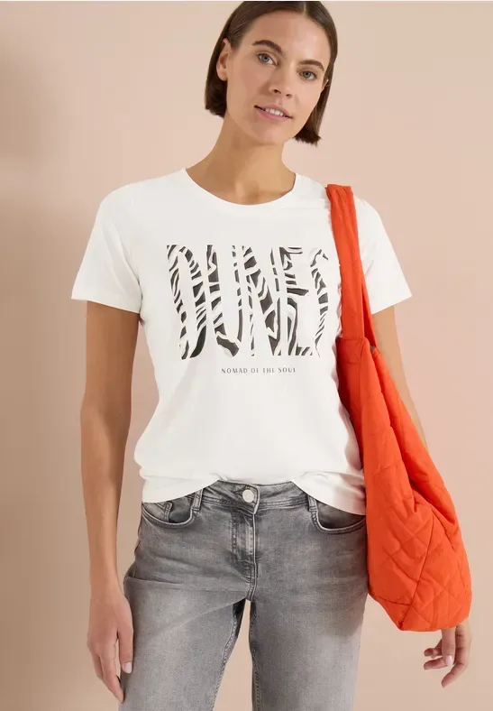 Cecil Kurzarmshirt Sommershirt mit Frontprint