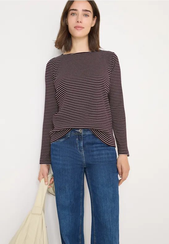 Gestreiftes Langarmshirt