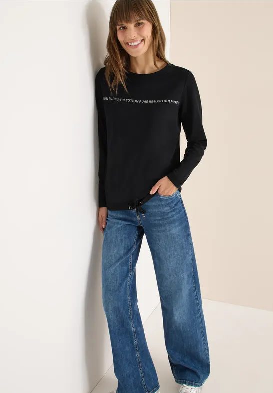 Langarmshirt mit Wording