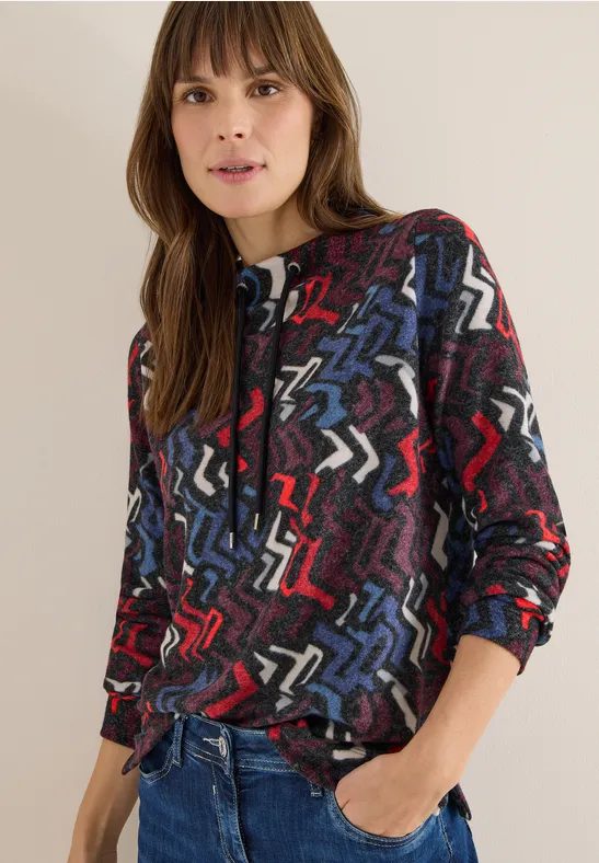Cosy Shirt mit Grafikmuster