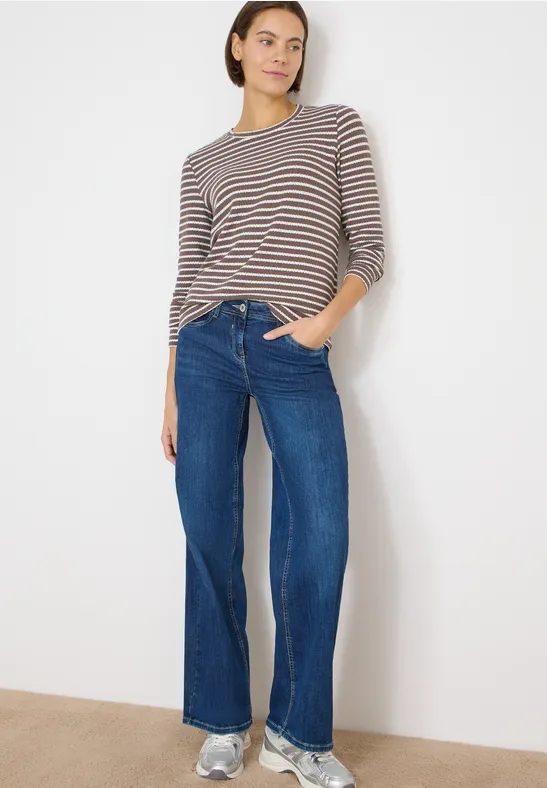 Gestreiftes Langarmshirt