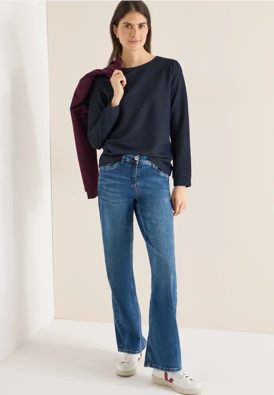 Two Tone Strukturshirt