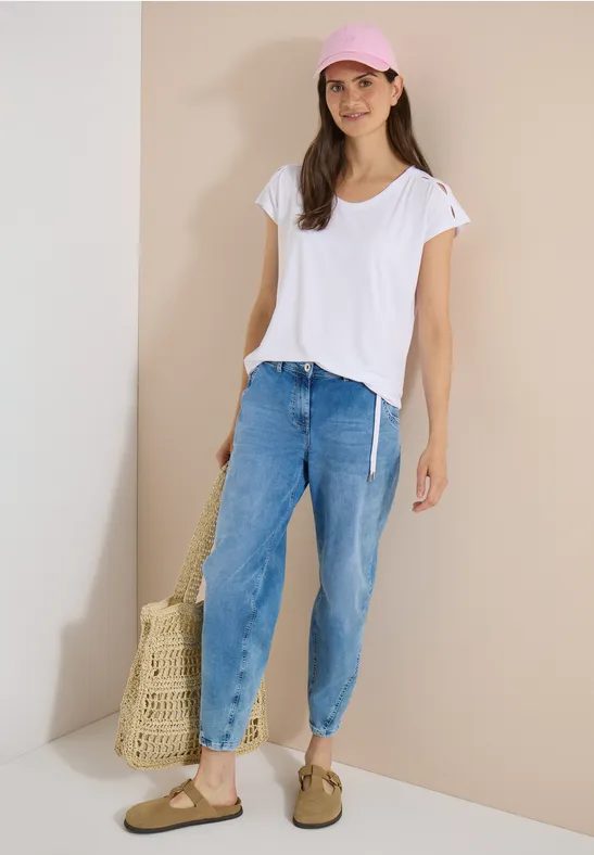 Dropped Shoulder Shirt mit Cut