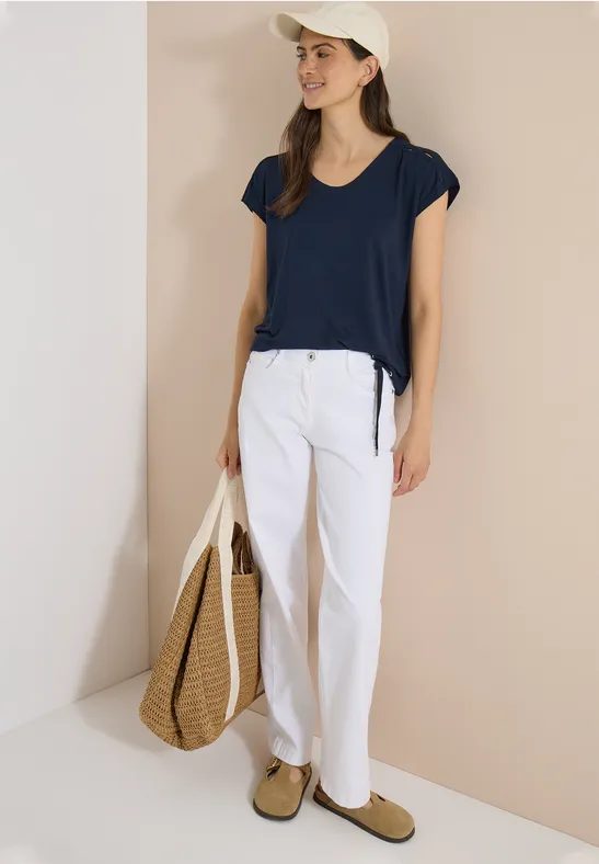 Dropped Shoulder Shirt mit Cut