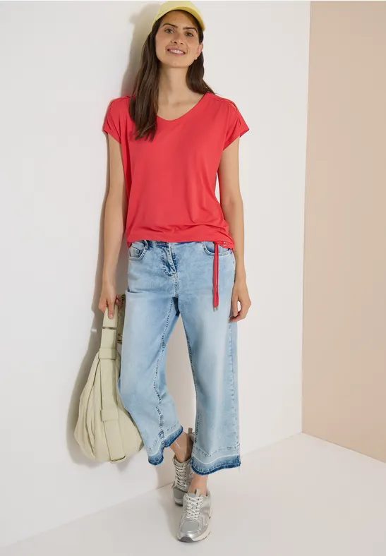 Dropped Shoulder Shirt mit Cut